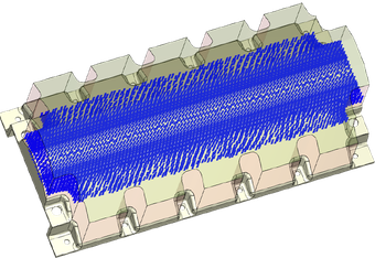 Fiber orientation using the Moldex3D Extrusion module