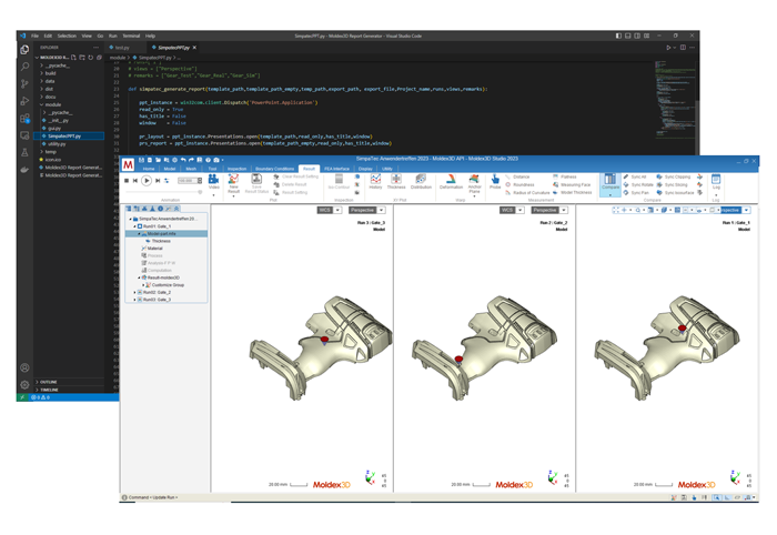 Saving time and effort – with Moldex3D Studio API and its automated processes