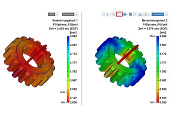 Comparison functions in Moldex 3D